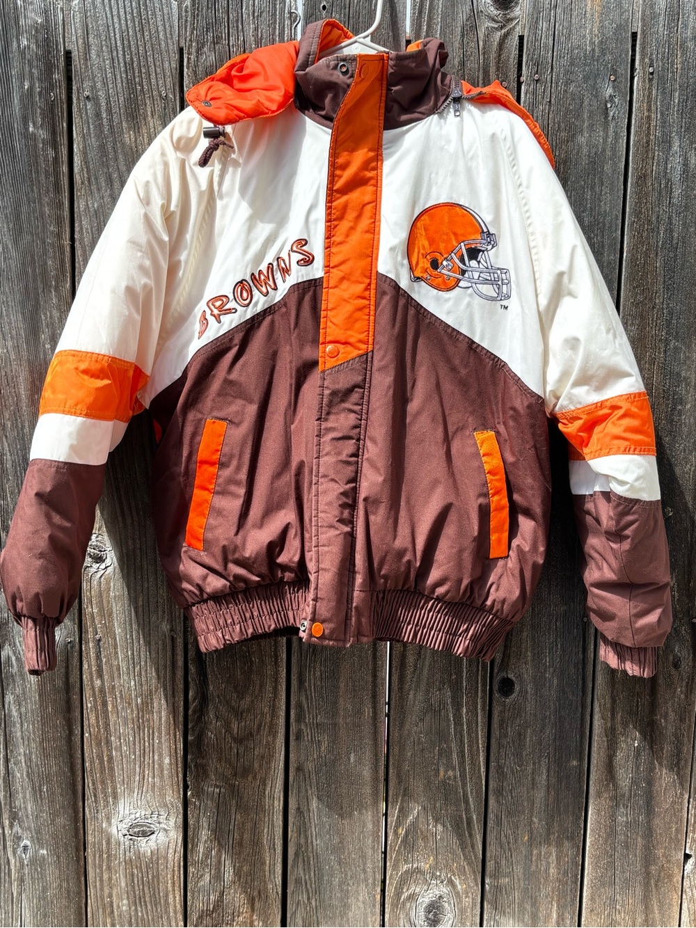 Vintage 90s Cleveland Browns Pro Player Puffer Jacket Men’s M